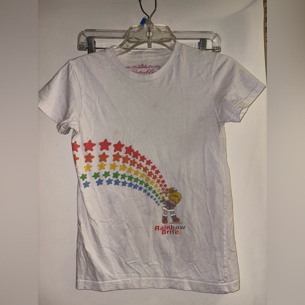 RAINBOW BRITE T-shirt Size S Republic MFG 80's kid's show Tee Y2K